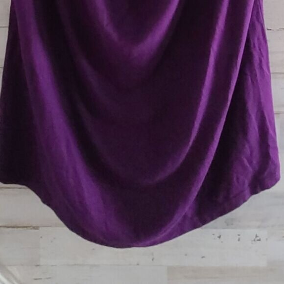 Dressbarn Collection Purple Beaded Sleeveless Top - Size L - Picture 5 of 6